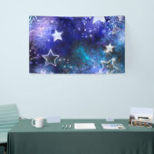 Banderoles Arrière - plan spatial avec étoiles (Salon professionnel)