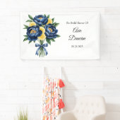 Banderoles Arrosoir de mariage floral aquarelle aux agrumes e (En situation)