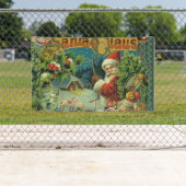 Banderoles Art antique du Père Noël (En situation)