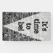 Banderoles Art Géométrique Noir Et Blanc 2 (Horizontal)