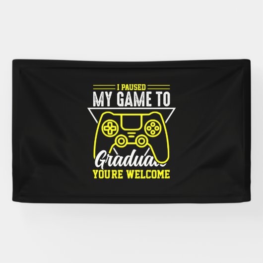 Banderoles Art | J'Ai Suspendu Mon Jeu À Un Diplômé (Horizontal)