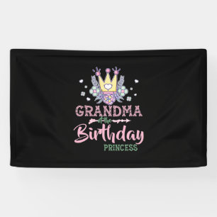 Banderoles Art Mère Grand-Mère De La Princesse Anniversaire