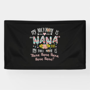 Banderoles Art Mère Mon Surnom Est Nana Anniversaire