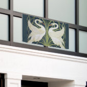 Banderoles Art Nouveau Swan Deux Swans (Bâtiment extérieur)