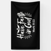 Banderoles Art Religieux : Ayez foi en Dieu Conception des Éc (Vertical)