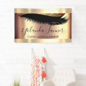 Banderoles Artiste de maquillage professionnel Eyelash Unique (En situation)