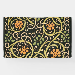 Banderoles Arts et artisanat vintage motif floral Roycroft