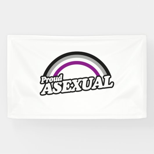 Banderoles Asexuel et Fier (Horizontal)