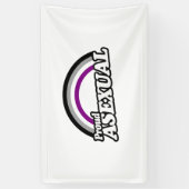Banderoles Asexuel et Fier (Vertical)