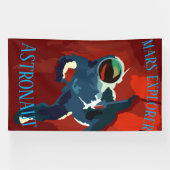 Banderoles Astronaut Mars Explorer Vacances spatiales (Horizontal)