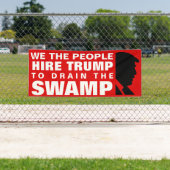 Banderoles Atout de location pour vidanger le marais ! (En situation)