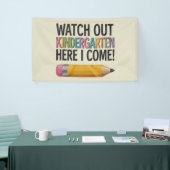 Banderoles Attention à la maternelle ici je reviens à l'école (Salon professionnel)