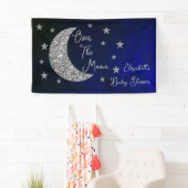 Banderoles Au-Dessus Du Baby shower Lune (En situation)