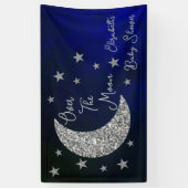 Banderoles Au-Dessus Du Baby shower Lune (Vertical)