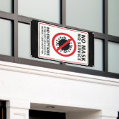 Banderoles aucun masque aucun service aucune exception (Bâtiment extérieur)