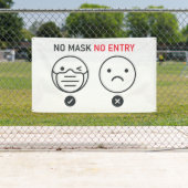 Banderoles Aucune entrée de masque (En situation)