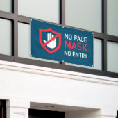 Banderoles Aucune entrée de masque de visage (Bâtiment extérieur)