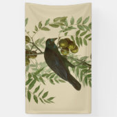 Banderoles Audubon American Crow Black Bird (Vertical)