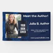 Banderoles Auteur de science-fiction bleu moderne dédicace de (Horizontal)