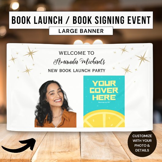 Banderoles Auteur Écrivain Lancement de livre Soirée de bienv