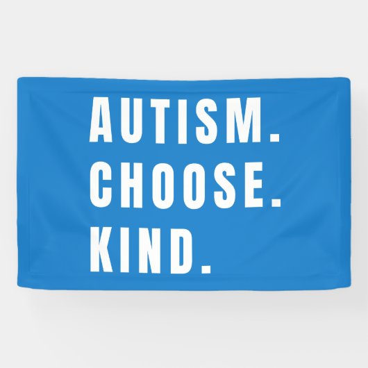 Banderoles autisme choisir type Banner moderne (Horizontal)