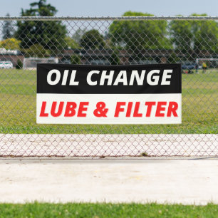 Banderoles Auto Shopping Huile Changer Lube Et Filtrer