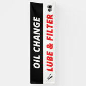 Banderoles Auto Shopping Huile Changer Lube Et Filtrer (Vertical)