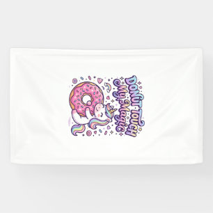 Banderoles Autocollant idée cadeau magique Licorne Donut Touc