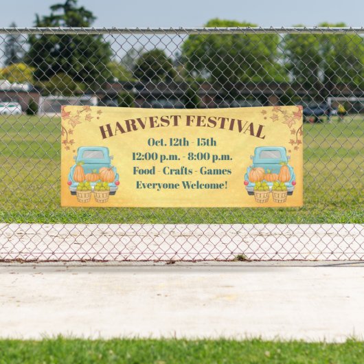 Banderoles Automne Automne Citrouille Harvest Festival (En situation)