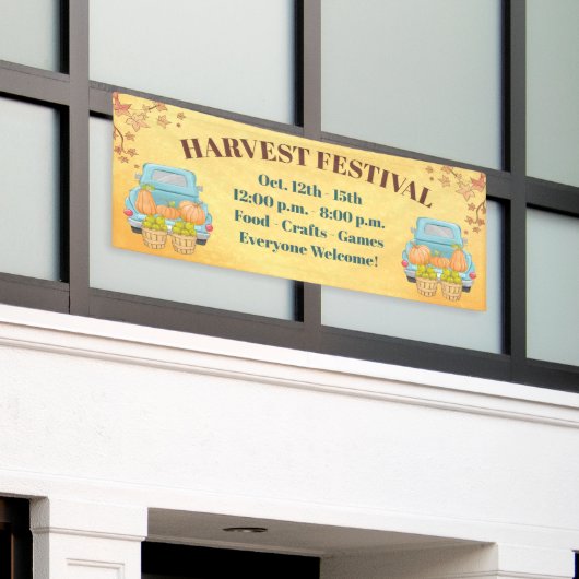 Banderoles Automne Automne Citrouille Harvest Festival (Bâtiment extérieur)