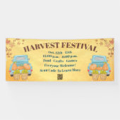 Banderoles Automne Automne Citrouille QR Code Harvest Festiva (Horizontal)