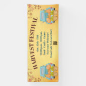 Banderoles Automne Automne Citrouille QR Code Harvest Festiva (Verticale)