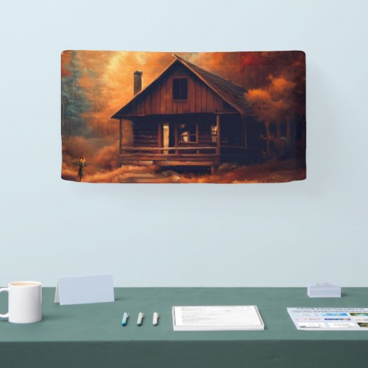 Banderoles Automne/Automne/Halloween/Peinture rustique (Salon professionnel)