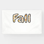 Banderoles Automne avec Arrière - plan Citrouille Automne Sai (Horizontal)