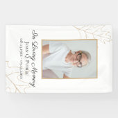 Banderoles Automne Chêne Feuilles Célébration de la vie funér (Horizontal)