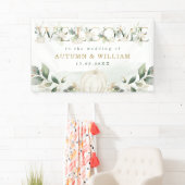 Banderoles Automne Citrouille Sage Greenery Mariage d'or Bien (En situation)