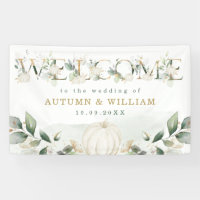 Automne Citrouille Sage Greenery Mariage d'or Bien