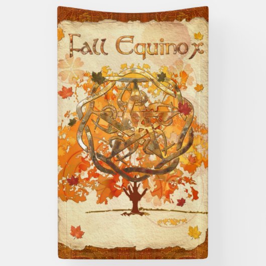 Banderoles Automne Equinox Pagan Wiccan (Vertical)