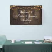 Banderoles Automne Feuilles Jar Lumière Bois Arrière - plan M (Salon professionnel)