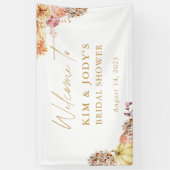 Banderoles Automne Floral Automne dans l'amour Fête des marié (Vertical)