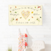 Banderoles Automne Forêt d'automne Mariage rustique (En situation)