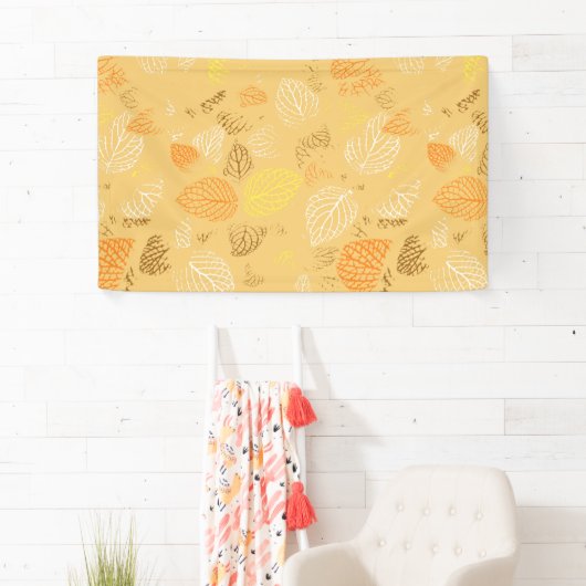 Banderoles Automne, Motif Feuille 4 (En situation)