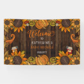 Banderoles Automne Rustique | Baby shower d'automne (Horizontal)