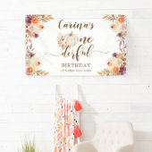 Banderoles Automne Rustique Boho Citrouille Onederday (En situation)