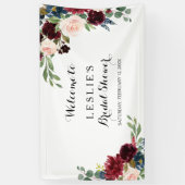 Banderoles Automne Rustique Éblouissant Bourgogne Fête des ma (Vertical)