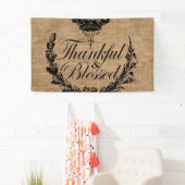 Banderoles automne rustique l'automne grâce l'action de grâce (En situation)