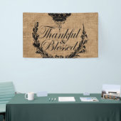 Banderoles automne rustique l'automne grâce l'action de grâce (Salon professionnel)
