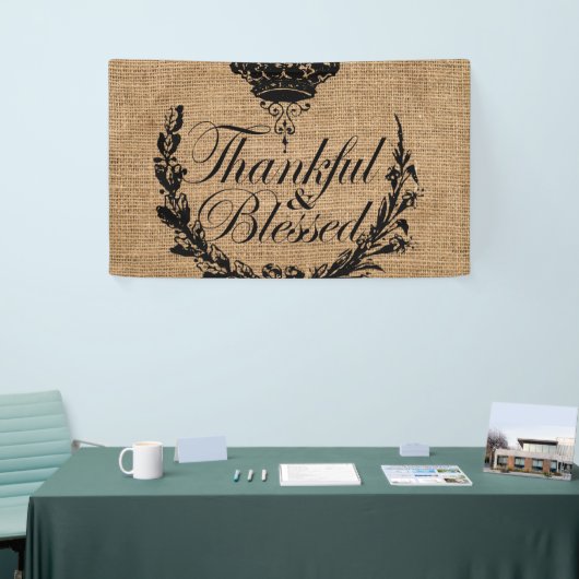 Banderoles automne rustique l'automne grâce l'action de grâce (Salon professionnel)
