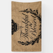 Banderoles automne rustique l'automne grâce l'action de grâce (Vertical)