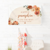 Banderoles Automne Un Peu Citrouille Automne Baby shower Flor (En situation)